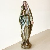 手描き☆聖像聖母マリア像(高さ30cm)