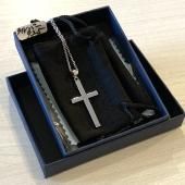 シルバー925十字架クロスネックレス