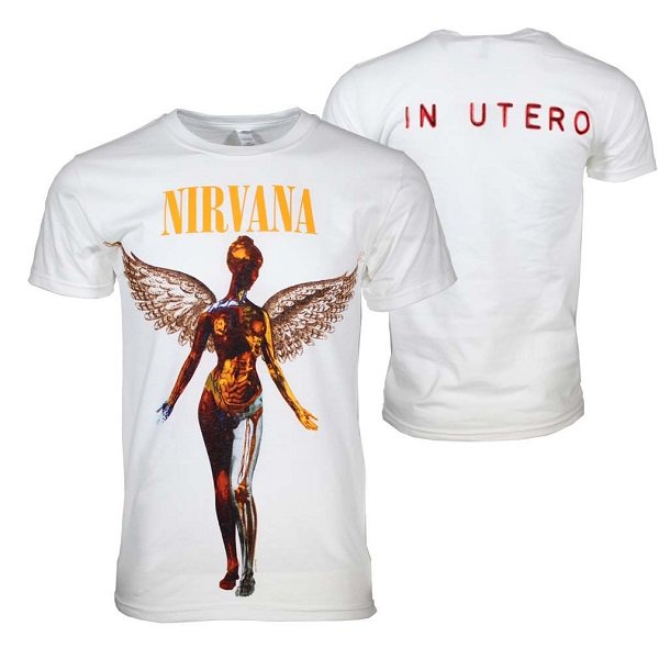 NIRVANA In Utero Wht, Tシャツ