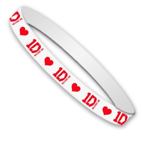 ONE DIRECTION Gummy Band White, バンドグッズ（リストバンド） -  バンドＴシャツ専門店GARAPA-GOS(ガラパゴス) バンドＴシャツやメタルＴシャツ、アメコミＴシャツやグッズ等の通販専門店