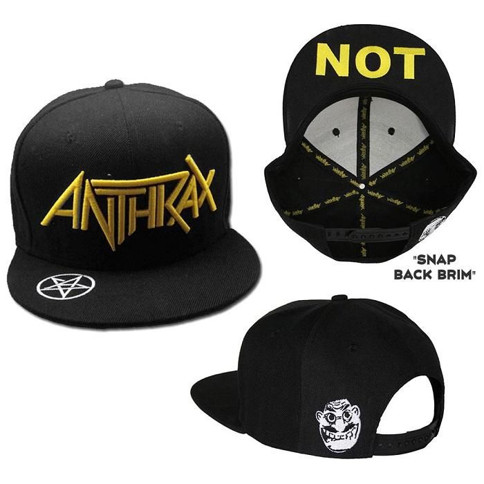 Anthrax Logo With Snap Back Brim バンドグッズ キャップ バンドｔシャツ専門店garapa Gos ガラパゴス バンドｔシャツやメタルｔシャツ アメコミｔシャツやグッズ等の通販専門店