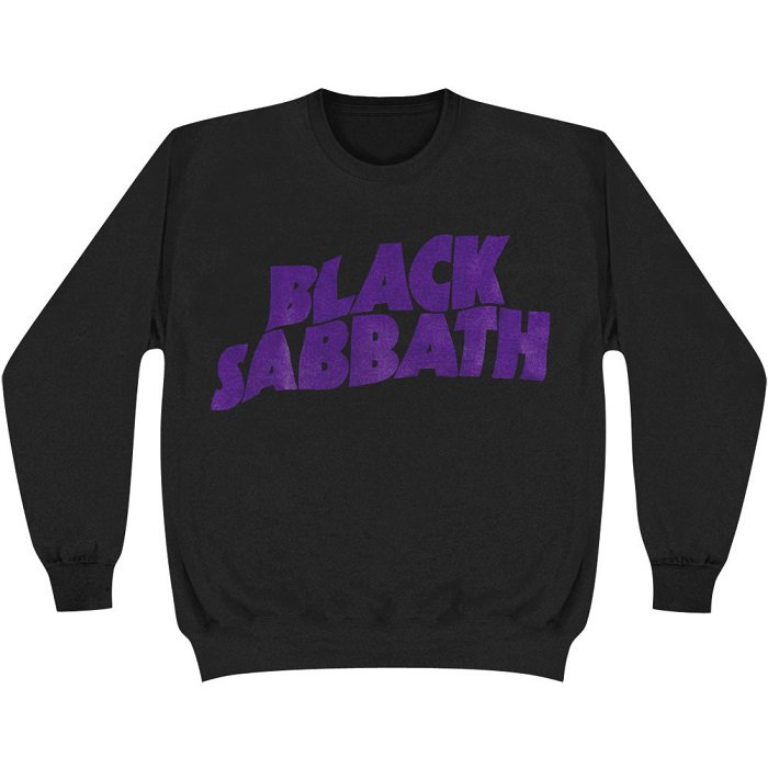 BLACK SABBATH Purple Logo Crewneck, ロングTシャツ
