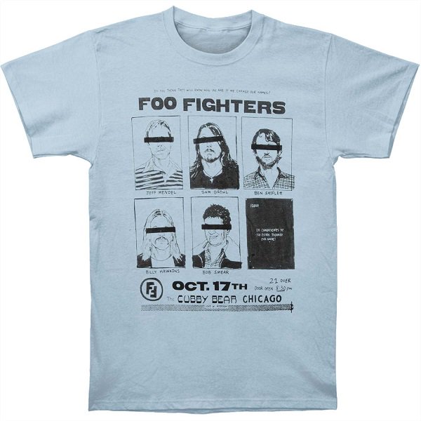 FOO FIGHTERS Cubby Bear Chicago, Tシャツ