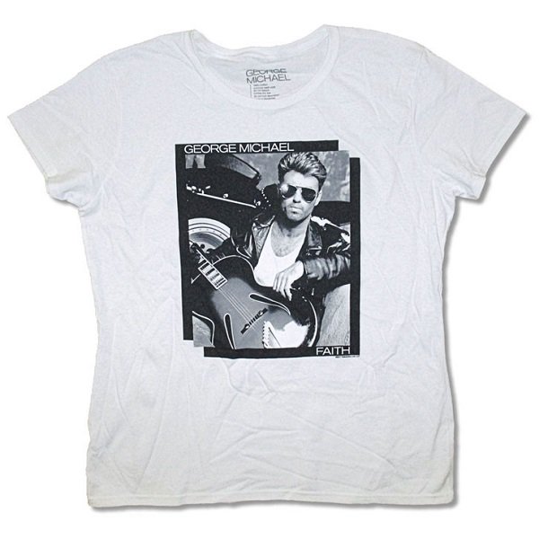 GEORGE MICHAEL Negative Shot Girls Jr, Tシャツ