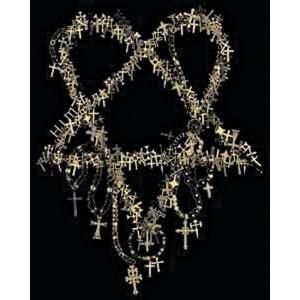 Him Crosses Hanging From Heartagram Sticker バンドグッズ ステッカー