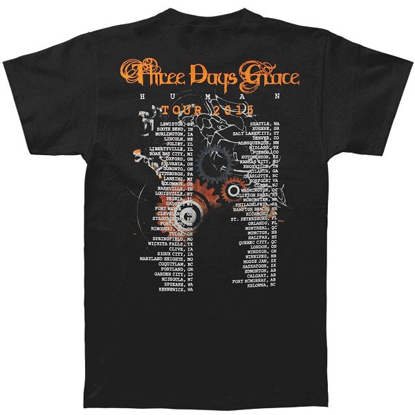 THREE DAYS GRACE Human 2015 Tour, Tシャツ