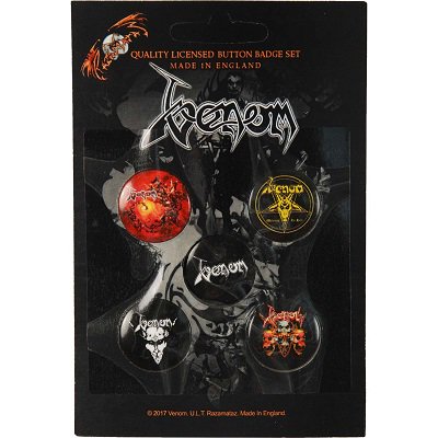 VENOM Black Metal Collector Items, バンドグッズ（バッジセット）