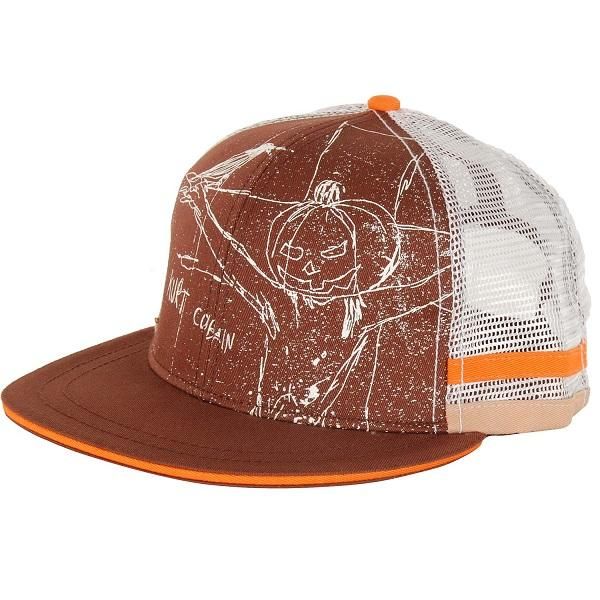 Nirvana Kurt Cobain Pumpkin Trucker Cap バンドグッズ キャップ Nirvana Kurt Cobain Pumpkin Trucker Cap バンドグッズ キャップ