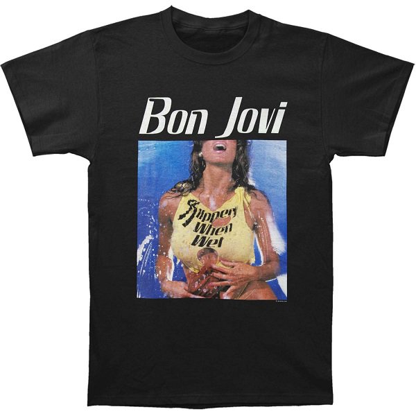 BON JOVI Boxed Girl All Wet Wearing Slippery, Tシャツ - バンドＴ