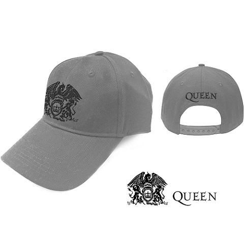 Queen Black Classic Crest Grey バンドグッズ キャップ バンドｔシャツ専門店garapa Gos ガラパゴス バンドｔシャツやメタルｔシャツ アメコミｔシャツやグッズ等の通販専門店