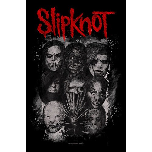 SLIPKNOT Masks, バンドグッズ（布製ポスター） - バンドＴシャツ専門店GARAPA-GOS(ガラパゴス)  バンドＴシャツやメタルＴシャツ、アメコミＴシャツやグッズ等の通販専門店