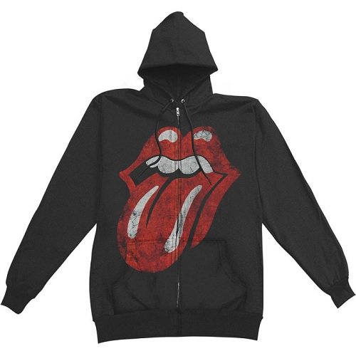 【即納】ROLLING STONES Distressed Tongue, ジップパーカー - バンドＴシャツ専門店GARAPA-GOS(ガラパゴス)  バンドＴシャツやメタルＴシャツ、アメコミＴシャツやグッズ等の通販専門店