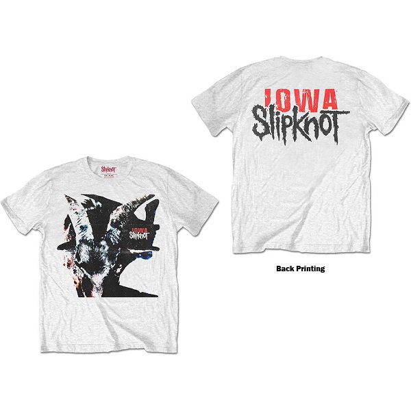 SLIPKNOT Iowa Goat Shadow Back Print, Tシャツ - バンドＴシャツ専門店GARAPA-GOS(ガラパゴス)  バンドＴシャツやメタルＴシャツ、アメコミＴシャツやグッズ等の通販専門店