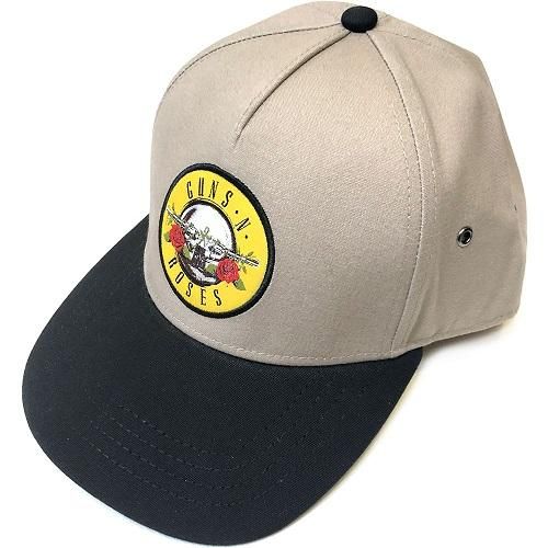 Guns N Roses Snapback Circle Logo Sand バンドグッズ キャップ バンドｔシャツ専門店garapa Gos ガラパゴス バンドｔシャツやメタルｔシャツ アメコミｔシャツやグッズ等の通販専門店