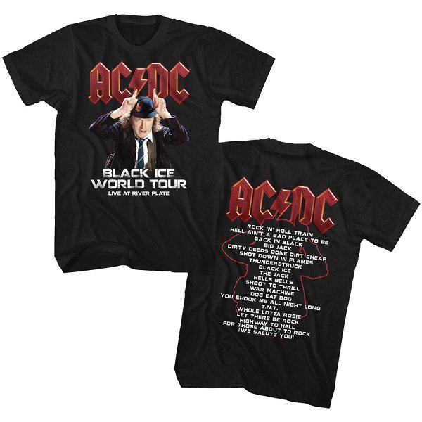 AC/DC Black Ice World Tour, Tシャツ - バンドＴシャツ専門店GARAPA ...
