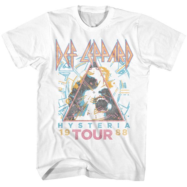 DEF LEPPARD Hysteria 88 White, Tシャツ - バンドＴシャツ専門店