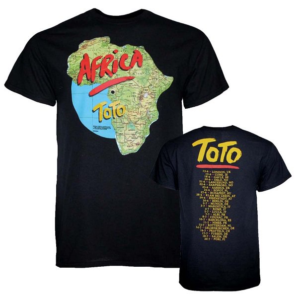 TOTO Africa Tour, Tシャツ - バンドＴシャツ専門店GARAPA-GOS ...