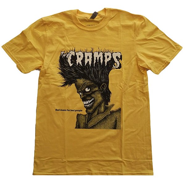 THE CRAMPS Bad Music Yellow, Tシャツ - バンドＴシャツ専門店GARAPA ...