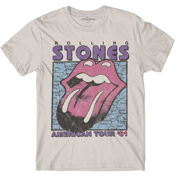 ROLLING STONES American Tour Map, Tシャツ - バンドＴシャツ専門店