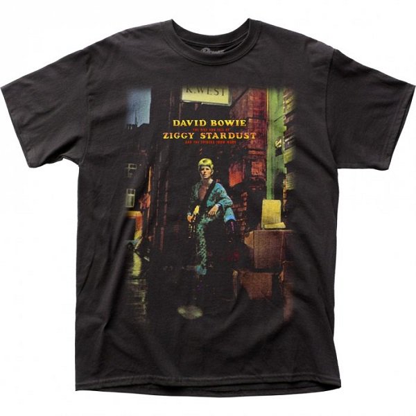 即納】DAVID BOWIE Ziggy Stardust Blk, Tシャツ - バンドＴシャツ専門