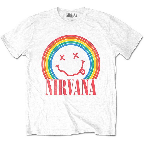 32,300円NIRVANA スマイリー　レインボー　Tシャツ XL