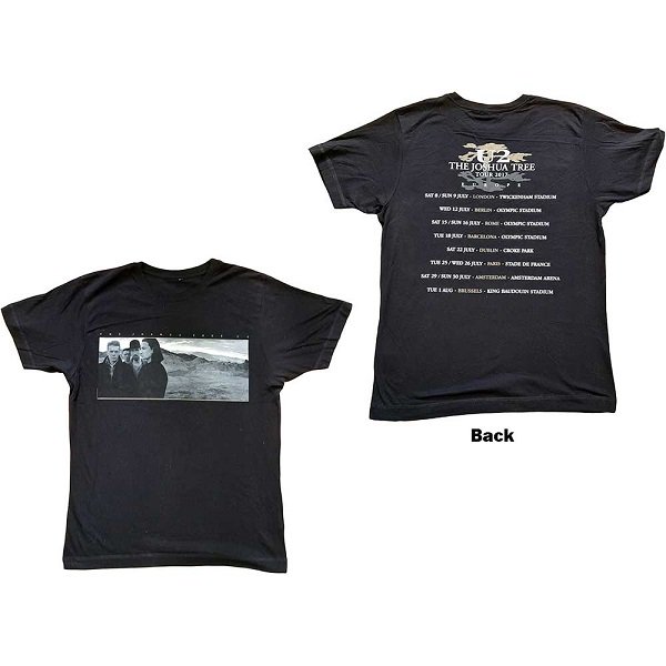 U2 Joshua Tree Photo Black, Tシャツ - バンドＴシャツ専門店GARAPA-GOS(ガラパゴス)  バンドＴシャツやメタルＴシャツ、アメコミＴシャツやグッズ等の通販専門店