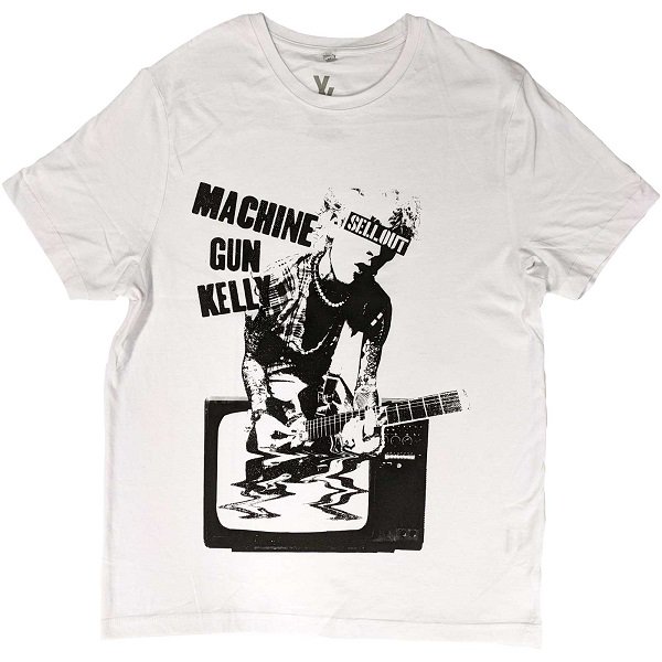 MGK Machine Gun Kelly Tv Warp, Tシャツ - バンドＴシャツ専門店GARAPA-GOS(ガラパゴス)  バンドＴシャツやメタルＴシャツ、アメコミＴシャツやグッズ等の通販専門店