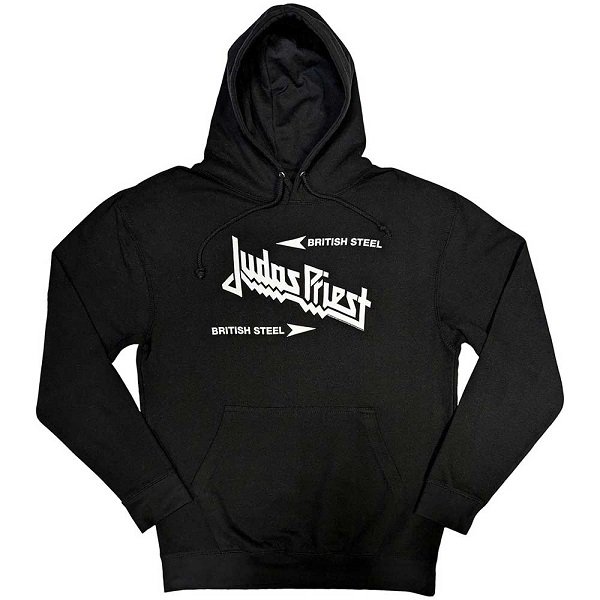 JUDAS PRIEST Pullover Hoodie British Steel Logo, パーカー - バンド