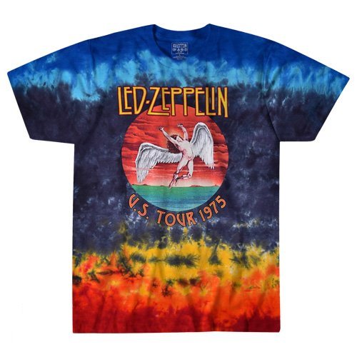 LED ZEPPELIN Us Tour 1975 Tdye, Tシャツ - バンドＴシャツ専門店 ...