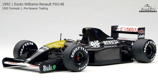 カスタム品 1/18 Quartzo ウィリアムズ ルノー FW14B 1992