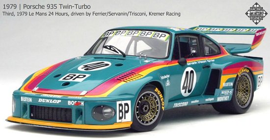 エグゾト RLG17100 1/18 ポルシェ ルマン 1979 Porsche 935 Twin-Turbo 
