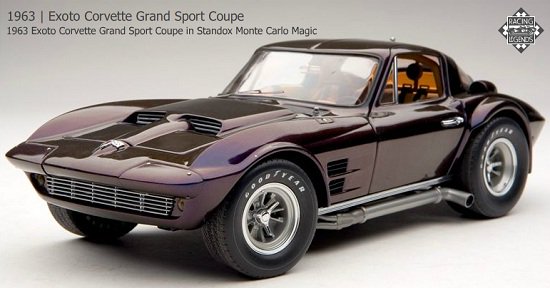 エグゾト 1/18 コルベット 1963 Exoto Corvette Grand Sport Coupe Standox Monte Carlo  Magic - エグゾト専門店【EXOTO FANTASY】