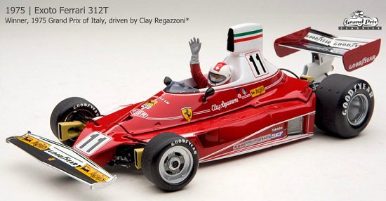 エグゾト GPC97051 1/18 フェラーリ 312T イタリアGP 優勝 クレイ ...