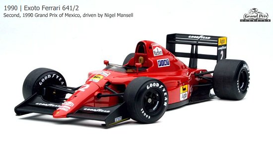 エグゾト 1/18 フェラーリ メキシコGP 2位 ナイジェル・マンセル1990 