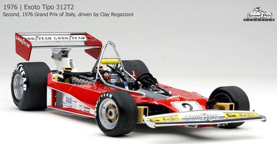 エグゾト GPC97130 1/18 フェラーリ 312T2 #2 イタリアGP 1976 クレイ 