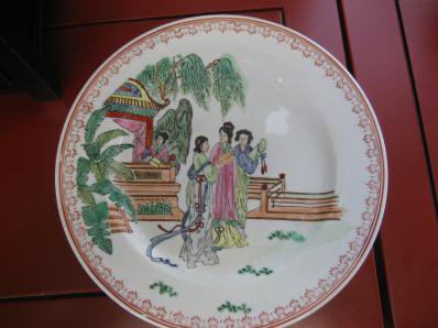 絵皿 古風女性4名 - Chai-Tro（チャイトロ） - チャイナでレトロな雑貨 