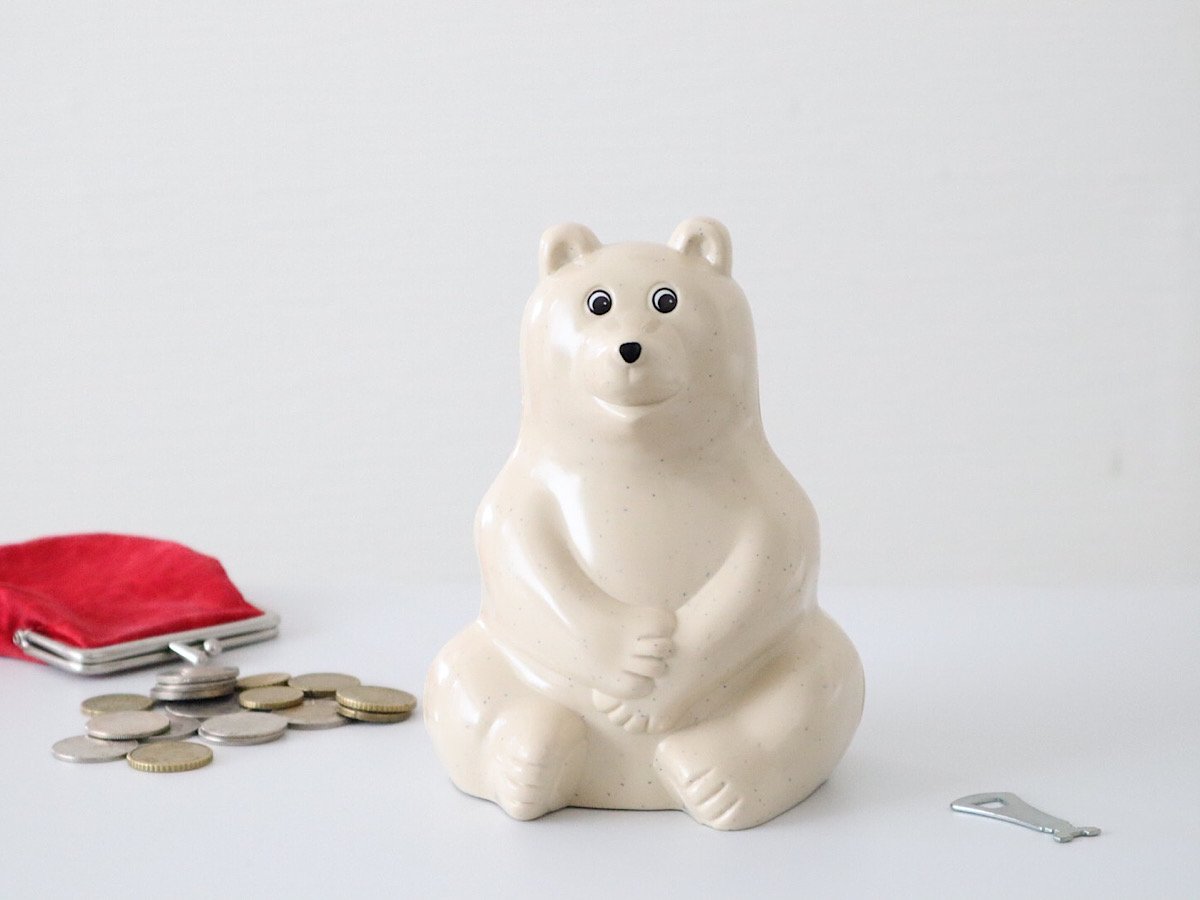しろくま貯金箱 Polar Bear Money Box(MK-Tresmer)2021マフラー付き 