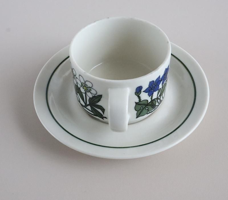 ARABIA/アラビア●Flora/フローラ●デザートボウル脚付グラス Vintage品】ヌータヤルヴィ Nuutajarvi アラビア ARABIA
