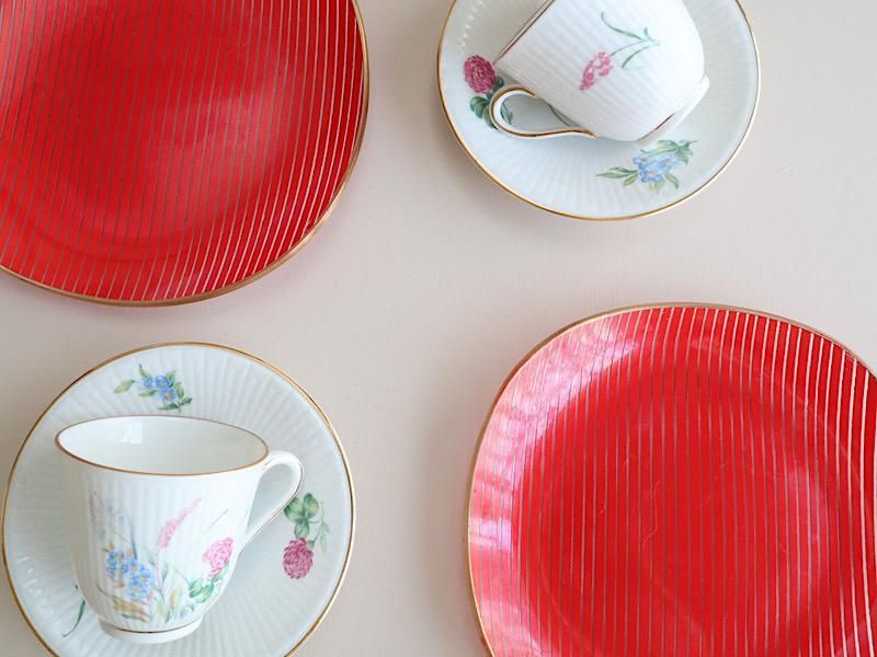 Rorstrand ロールストランド ボタニカル柄 デミタスカップ＆ソーサー