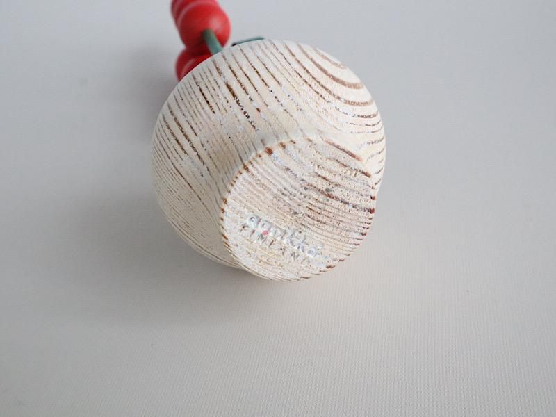 aarikka 木製 花オブジェ デコレーション ホワイト 4本 aarikka