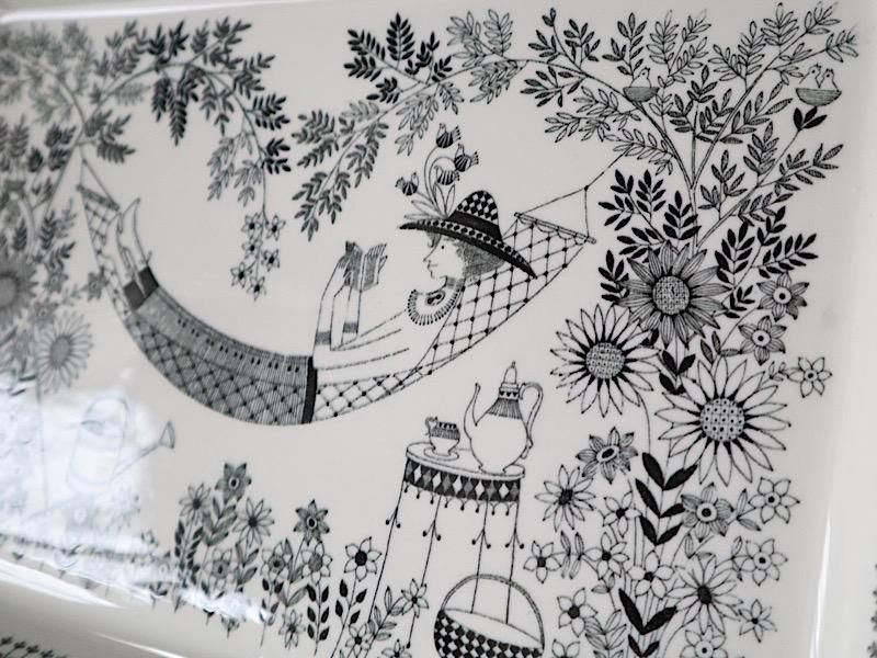 アラビア　エミリア　スクエアプレート　飾り皿北欧ヴィンテージ食器　ヴィンテージ 95316115_o2.jpg?cmsp_timestamp