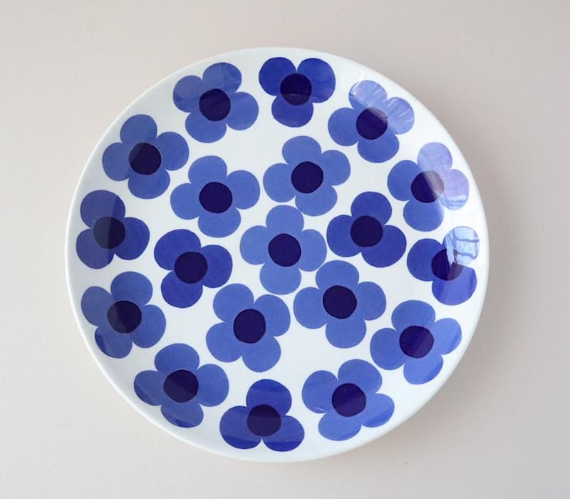 ARABIA アラビア aurinko アウリンコ プレート(26cm)ブルー -北欧雑貨