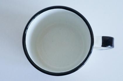Finel ホーローマグカップ 鳥 ブルー - 北欧ヴィンテージ食器