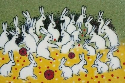 北欧フィンランド アラビア ヘルヤ 陶板画(ウォールプレート