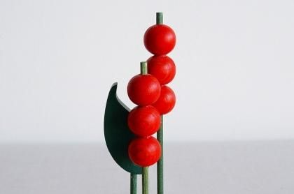 アーリッカ　お花の置物 aarikka アーリッカ 花のオブジェ/ヴィンテージ- 北欧雑貨、北欧