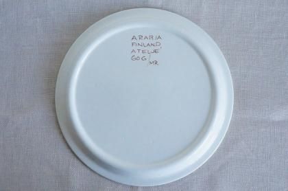 ARABIA アラビア Atelje アトリエ プレート24cm(ブラウン)の通販