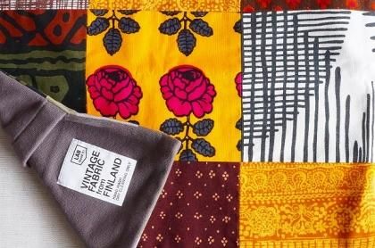 マリメッコ　生地　パッチワーク　クッションカバー marimekko 