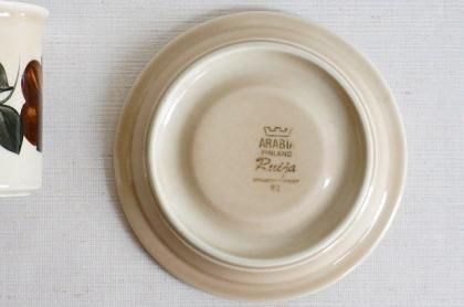ARABIA - ARABIA/アラビア●RUIJA/ルイージャ●ビアマグカップ&amp;ソーサー ARABIA ruija ルイージャ- 北欧雑貨と暮らしの道具lotta 神戸に