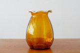 北欧 レトロ ガラスのフラワーベース（花瓶）