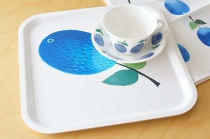 美品希少　廃盤グスタフスベリ スウェーデン プルーヌス トレイ ４０ ×２４ 美品希少 廃盤グスタフスベリ スウェーデン プルーヌス トレイ